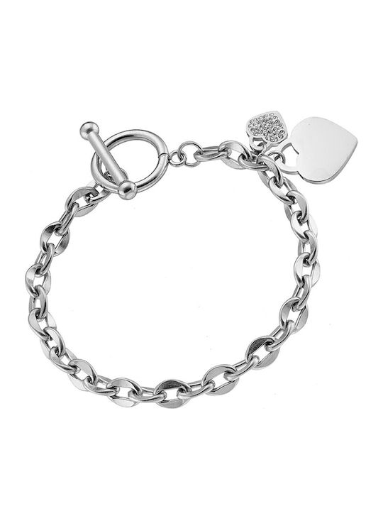 Verorama Women's Bracelet with Heart Design from Stainless Steel