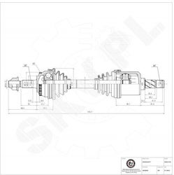 Половин Ос Volvo 850 C70 I S70 V70 I Xc70 I Cross Country Преден Ляв 5003845 Половин Ос Volvo 850 C70 I S70 V70 I Xc70 I Cross Country Преден Ляв 5003845