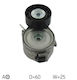 SKF Citroën 1.6 T39126 Πολλαπλών Αυλακώσεων Τεντωτήρας Ιμάντα