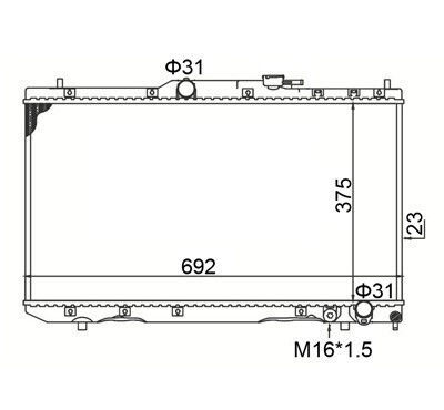 Hart Radiator Pentru Apa Motor Auto Toyota Avensis