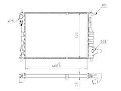 Hart Radiator Pentru Apa Motor Auto Pentru Chevrolet Scânteie
