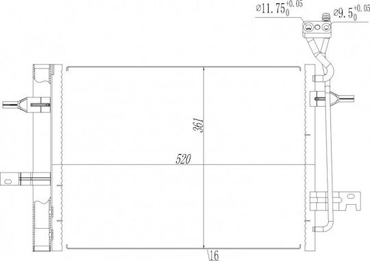 Condensator Aer Condiționat Opel Meriva A 03 13303641