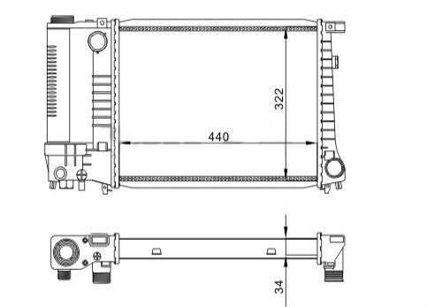Ψυγείο Bmw E34 520i-525ix 88 1.712.982