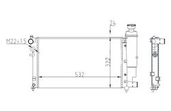 Ψυγείο Peugeot 106 1.3-1.6 93-96 1301.c7