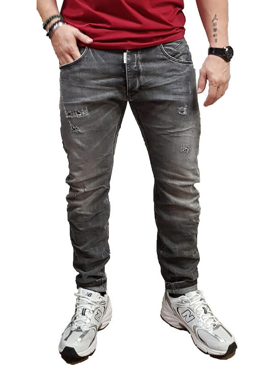 Cover Jeans Cover Men's Elastic Loose Fit Grey Denim Jeans