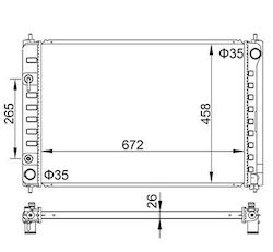 Nissan Murano Auto-Kühlschrank 08 21460-1aa0a
