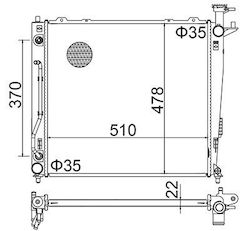 Kia Sorento Ii 2010 Auto-Kühlschrank Motor