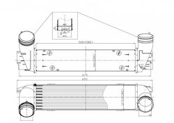 Радиатор Въздух БМВ 3 E90 E91 E92 2005 17517800682