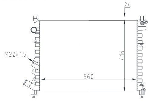 Renault Laguna Auto-Kühlschrank 1.8-2.0 Rn Rt Rxe 94 7701038237