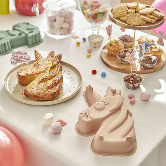 Silicone Cake Bakeware Tin 17x31x4 F-v Unicorn 209697 17x31x4