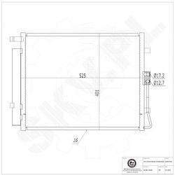 Συμπυκνωτής Κλιματισμού Kia Soul I Αφυγραντήρα 976062k000 Συμπυκνωτής Κλιματισμού Kia Soul I Αφυγραντήρα 976062k000