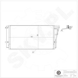 Kia Carens III Air Conditioning Condenser A/C Dryer 976061D100 Kia Carens III Air Conditioning Condenser A/C Dryer 976061D100