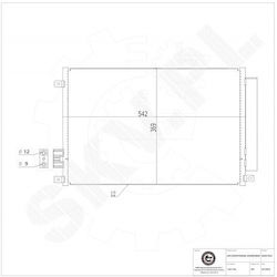 Συμπυκνωτής Κλιματισμού Fiat 500 Panda Ford Ka Αφυγραντήρα 1551184