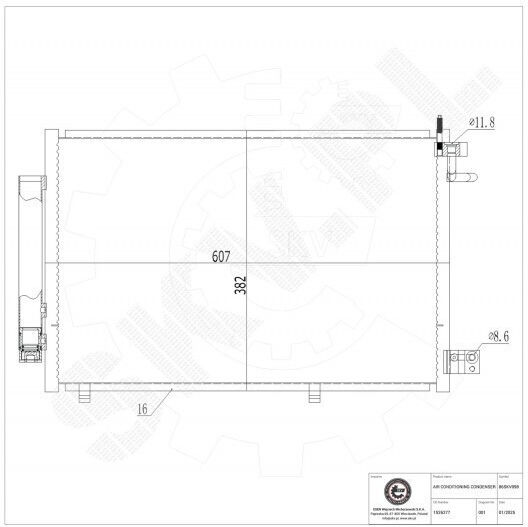 Klimakompressor Ford Fiesta VI A/C-Trockner 1526277