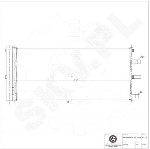 Condensator Climatizare Ford Turneo Dezumidificator 2006299