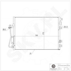Συμπυκνωτής Κλιματισμού Nissan Kubistar Renault Kangoo Αφυγραντήρα 8200221132 Συμπυκνωτής Κλιματισμού Nissan Kubistar Renault Kangoo Αφυγραντήρα 8200221132