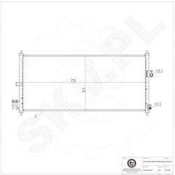 Συμπυκνωτής Κλιματισμού Nissan Almera Ii Primera Αφυγραντήρα 92100bm405