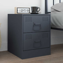 vidaXL Furniture Handle Made of Anthracite Metal 879432 2 Pieces