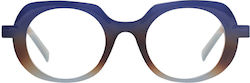 Oceanides Eyewear Ochelari De Citit +3.00 În Culoare Ramă Albastră
