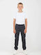 Kids Cargo Trousers Black