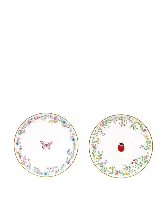 Easy-Life Porcelain Multicolour Dessert Plate 16cm 2 Pieces