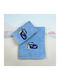 Linea Home Set of Baby Towels 2pcs Car Light Blue