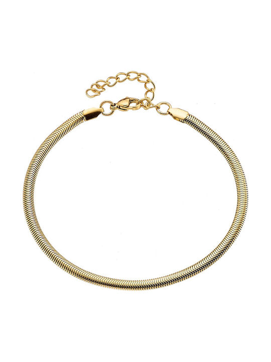 Verorama Neck Chain Snake Made of Gold Plated Stainless Steel
