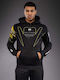 Sweatshirt with Hood King Black/yellow