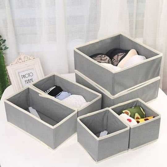 Alista Home Organizer und Schubladenteiler in Grau Farbe 6 Stück 133659