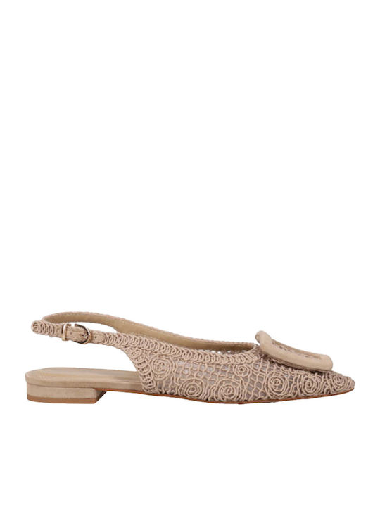 Migato Suede Γυναικείες Μπαλαρίνες Slingback με...