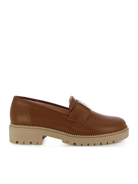 Guy Laroche Leather Women's Moccasins In Tabac ...