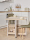 F-v Eat Up Kitchen Table Collapsible Wooden Beige 170x40cm