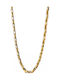 Verorama Men's Stainless Steel Gold Plated Necklace Length 60cm