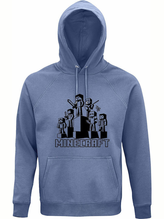 kirikoko Kinder-Sweatshirt mit Kapuze Blau Mine...