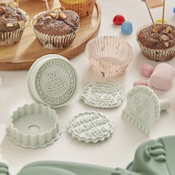 Cookie Cutter Pastry Stamps Set 8 Pieces F-v Birthday Stamps 209698