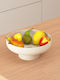 5Five Plastic Beige Fruit Bowl 26x26x10.5cm