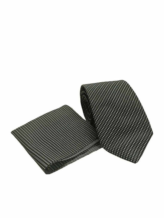 Moor Set Of Men's Synthetic Printed Ties In Gray Color