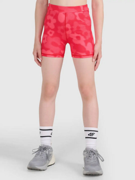 Kids Sports Short Leggings Fuchsia