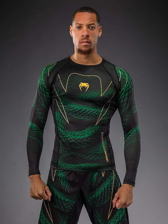 Venum Men's Long Sleeve Shirt VENUM-06067-657 for Jiu-Jitsu Black