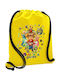 Koupakoupa Mario Galaxy Kids Bag Pouch Bag Yellow 48x40cm
