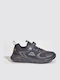 Kids Sports Shoes Running with Hoop & Loop Closure Black 3156560009-BLACK