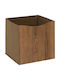 5Five Wooden Storage Box with Lid Brown 31x31x31cm