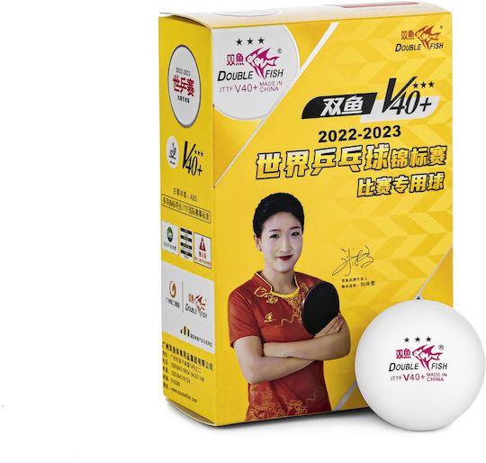 Μπαλάκια Πινγκ-πονγκ Double Fish V40+ 3*** Special Ittf 6 Balls Seam 6931256619040