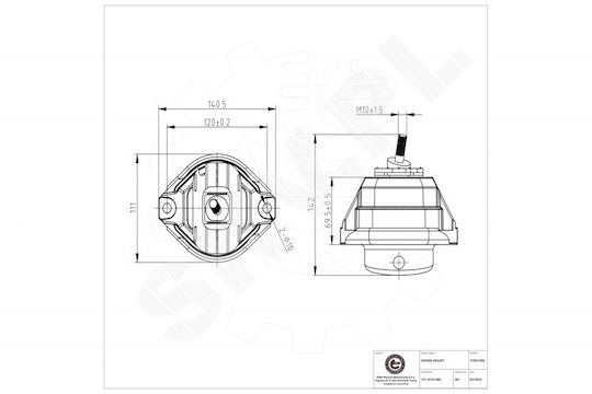 Motorhalterung Bmw Serie 5 6 Rechts