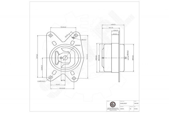 Suport Motor Fata Stânga Opel Astra G Zafira A 5684045