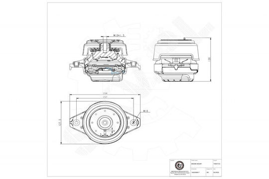 Възглавница на двигател Mercedes-Benz GLE GLS Клас M Вляво 1662405817