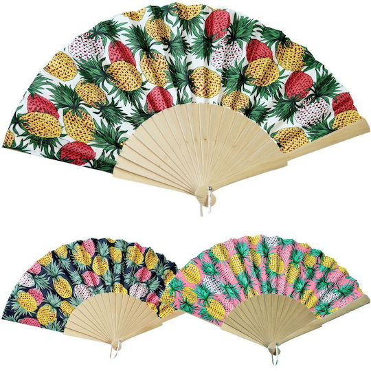 Synchronia Ananas Fächer Verschiedene Designs 19cm