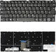 Немска Клавиатура За Лаптоп Lenovo Ideapad 320s-13 320s-13ikb 720s-13arr 720s-14ikb V720-14 V720-14ikb 910-13ikb Yoga 720-13ikb 720-13kbr Sn20m62301 De Без Рамка С Подсветка Сива Код 40773deblgray