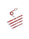 Unicord Waterproof Handmade Dog Collar Collar Crocs Charm Red Space 23-29cm XSmall
