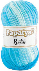 Papatya Papatya Batik Ακρυλικό Γαλάζιο Λευκό 100gr